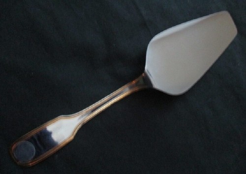 Modern INOXBECK 18/10 ITALY gold rim STAINLESS Cake PIE SERVER ~ no monogram - Picture 4 of 4