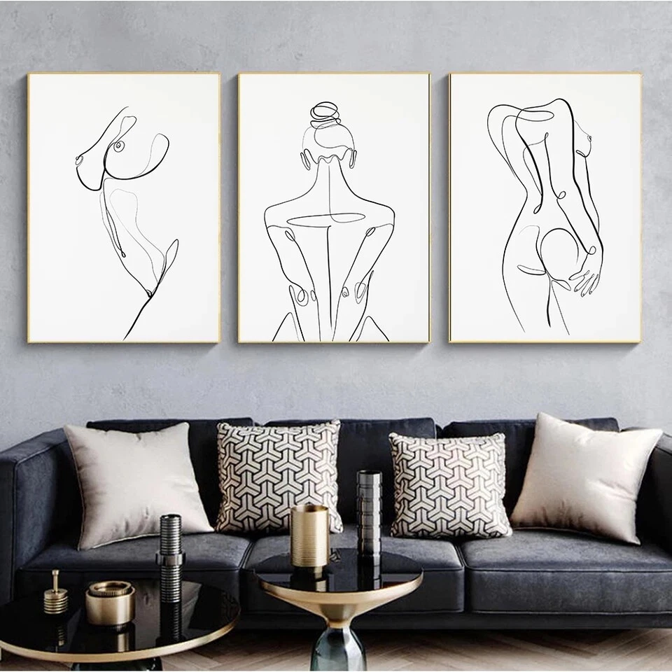 Line drawing and One line art | Line art design, Embroidered canvas art, Line  art drawings