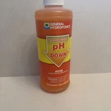 General Hydroponics pH Down 32 oz / 1 Quart -buffer gh adjuster hydroponic