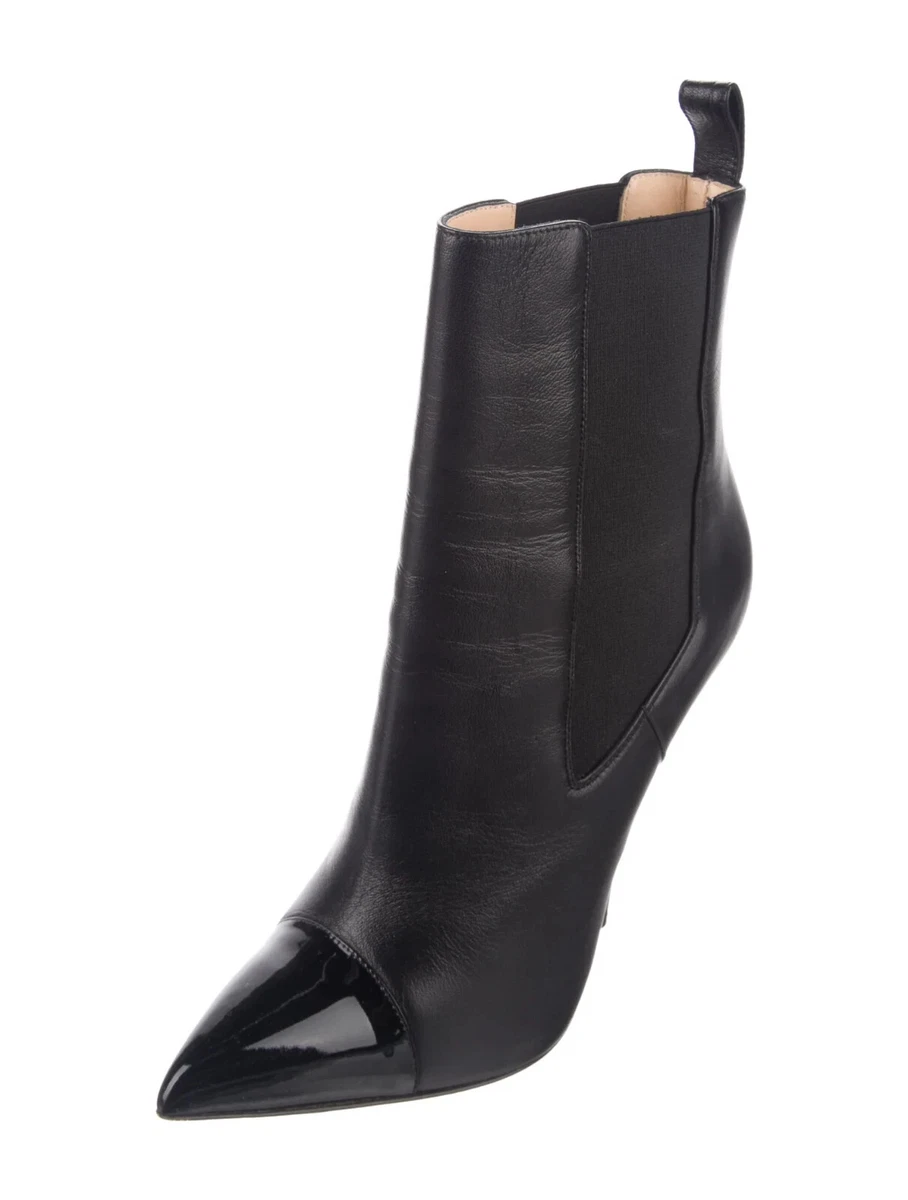 Christian louboutin nappa shiny leather booties hotsell