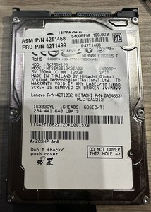 Lenovo 42T1468 42T1499 120GB SATA 2,5" 5400 U/min Laptop Festplatte