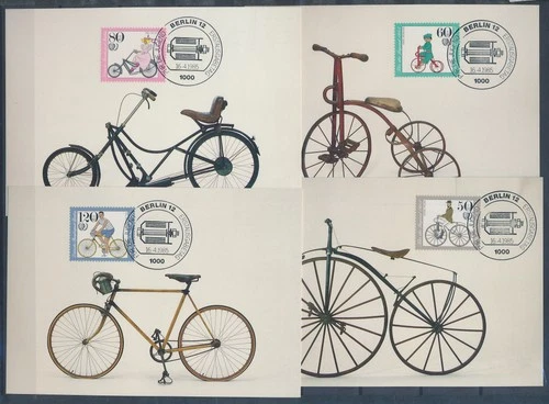 XE59690 Germany 1985 Berlin bicycles maxicards used