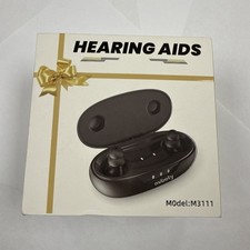 Nvboty Otc Hearing Aids M3111 - Rechargeable Noise Reduction - Black Open Box