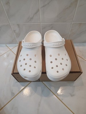crocs classic White Men s Fast Shipping SIZE 11