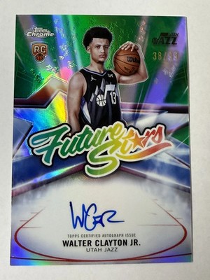 2025-26 Topps Chrome GREEN Future Stars RC Auto #38/99 Walter Clayton Jr.