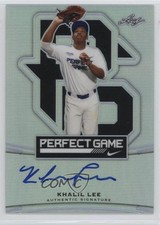 2015 Leaf Metal Draft Perfect Game Metal Khalil Lee #BA-KL1 Auto 2vp