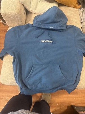 Supreme Box Logo Hoodie 2023 Blue | eBay