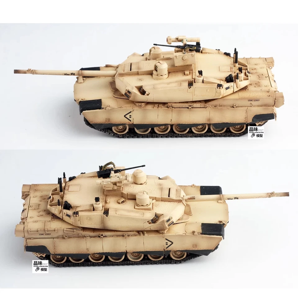 AM 1/72 US M1X Tank Abrams Tank 2022 Color Finished Model Figure Doll Toys - Image 4 of 4
