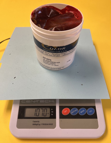 PANTONE PMS 021 OFFSET PRINTING INK SUPERIOR OIL BASE ORANGE ~ 1 LB LIGHT TACK