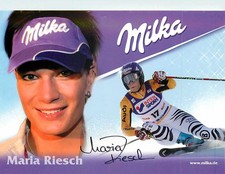 Maria Riesch Autogrammkarte Ski Alpin Milka Sponsoring Wintersport