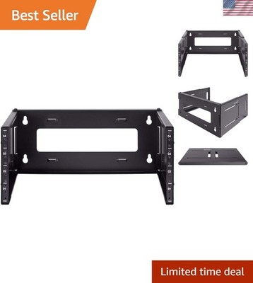 4U Patch Panel Bracket Wall Mount Patch Panel Rack for 19  Networking Equipme...