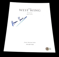 AARON SORKIN SIGNED AUTOGRAPH SCRIPT THE WEST WING BECKETT BAS AUTO COA F