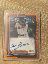 2024 Bowman Chrome Prospect  1st Auto Wilfredo Lara Orange Shimmer Refractor /25