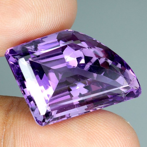Fancy Unheated Purple Amethyst Uruguay 33.60ct 27x19mm Big No USA Import Fees - Picture 2 of 13