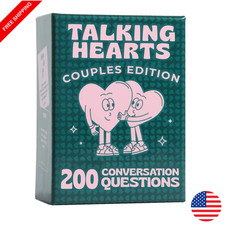 Talking Hearts Couples Card Game Conversation Cards for Date Nights Travel