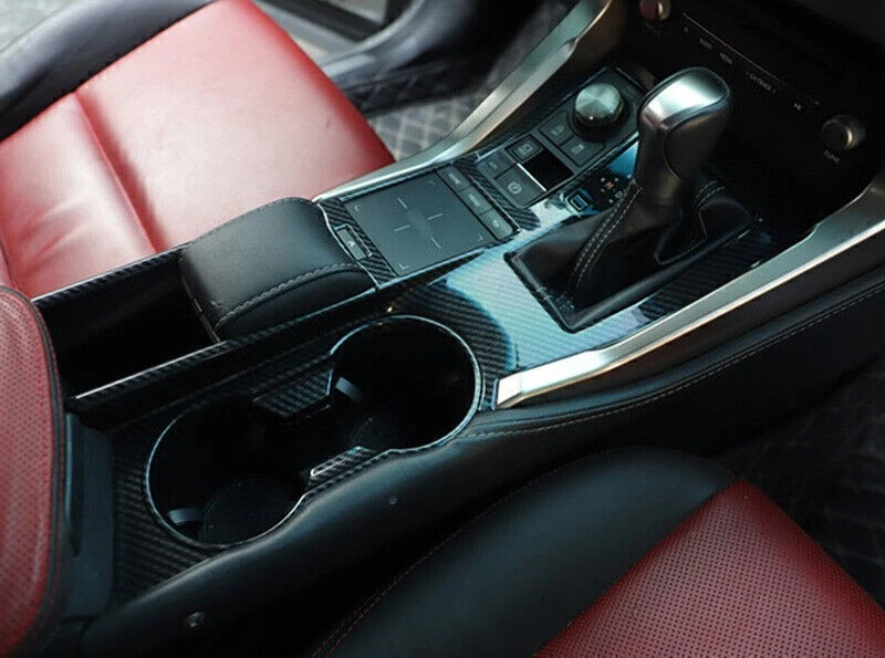 Cuadro de 4 piezas de vidrio de fibra de carbono ABS para Lexus NX 200t 300h 15-2021 Foto 3 de 4