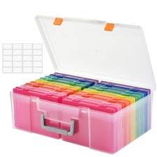 Photo Storage Box 5 X 7 Inches, 18 Acid-Free Containers, Colorful - Organize