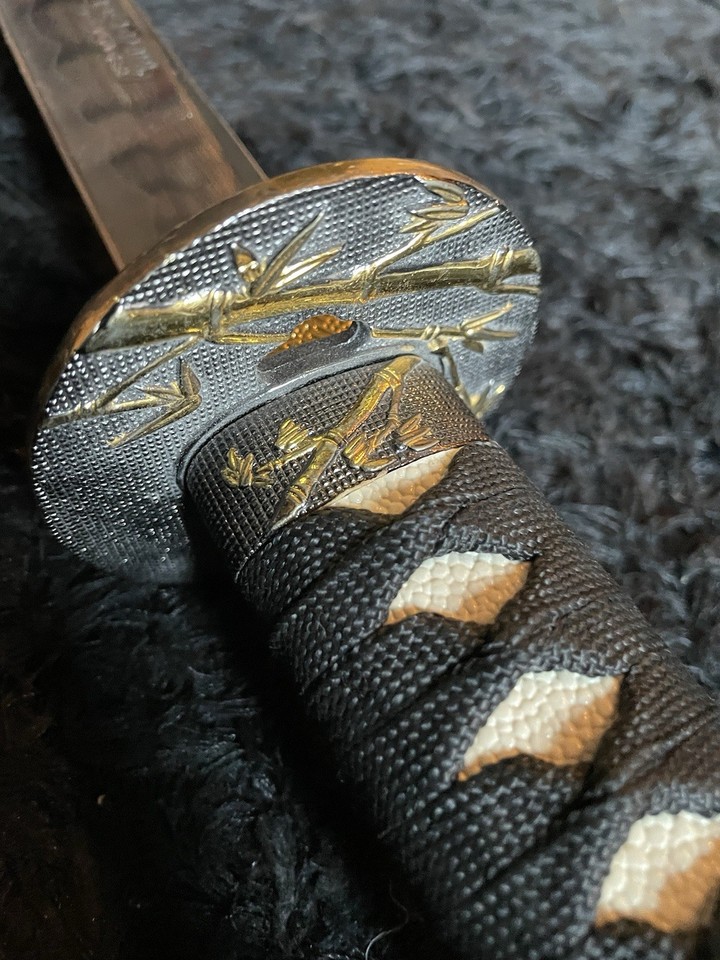 Modern Samurai Katana Sword - Curved Blade - Chinese Inscription ...