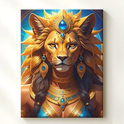 Sekhmet Lion Goddess Canvasdivine Strength And Protection Wall Art