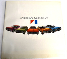 1972 American Motors Javelin Matador Hornet Ambassador Gremlin Dealer Brochure