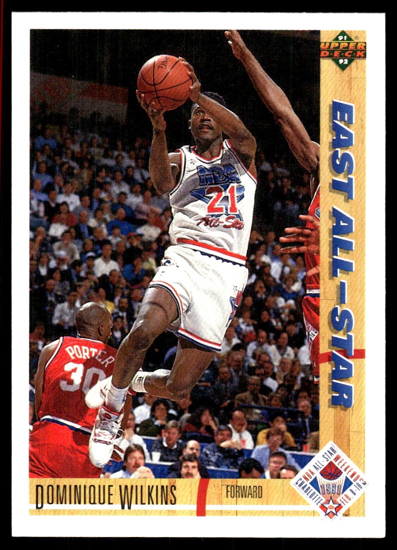 Dominique Wilkins 1991-92 Upper Deck #66 Hawks NBA READ FREE SHIP AutographDen
