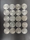 Lot of (20) 1923 Peace Silver Dollars 90% Silver