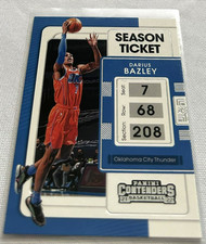 2021-22 Panini Contenders Basketball Darius Bazley Oklahoma City Thunder #7
