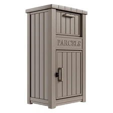 Package Delivery Box for Outside, Large Parcel Drop Box with Lockable Secure,...