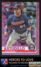 2019 Topps Chrome Pink Refractor Willians Astudillo #37 Minnesota Twins RC