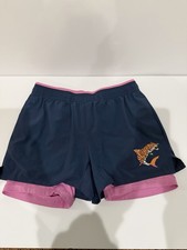 Chubbies Men s Blue/Pink Graphic Tiger Print Lined Drawstring Shorts 4"