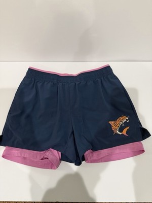 Chubbies Men s Blue/Pink Graphic Tiger Print Lined Drawstring Shorts 4''