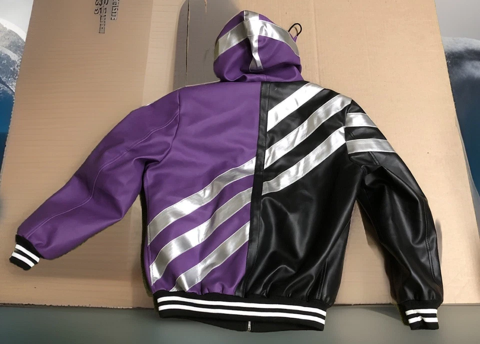 Tekken 8 Reina Hooded Leather Bomber Jacket Tekken 8 Reina Cosplay Jacket XL - Image 2 of 4