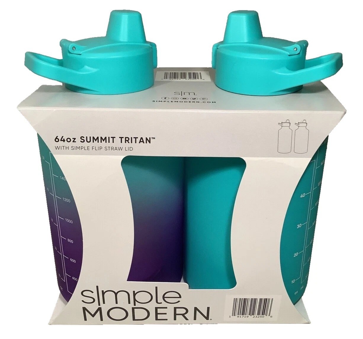 Simple Modern 64oz Tritan Plastic Summit w/Simple Flip Straw