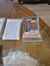 3 Pks Ultra PRO Clear Card Sleeves,49 Hard Plastic Sleeves,ap 100 Soft Plastic 
