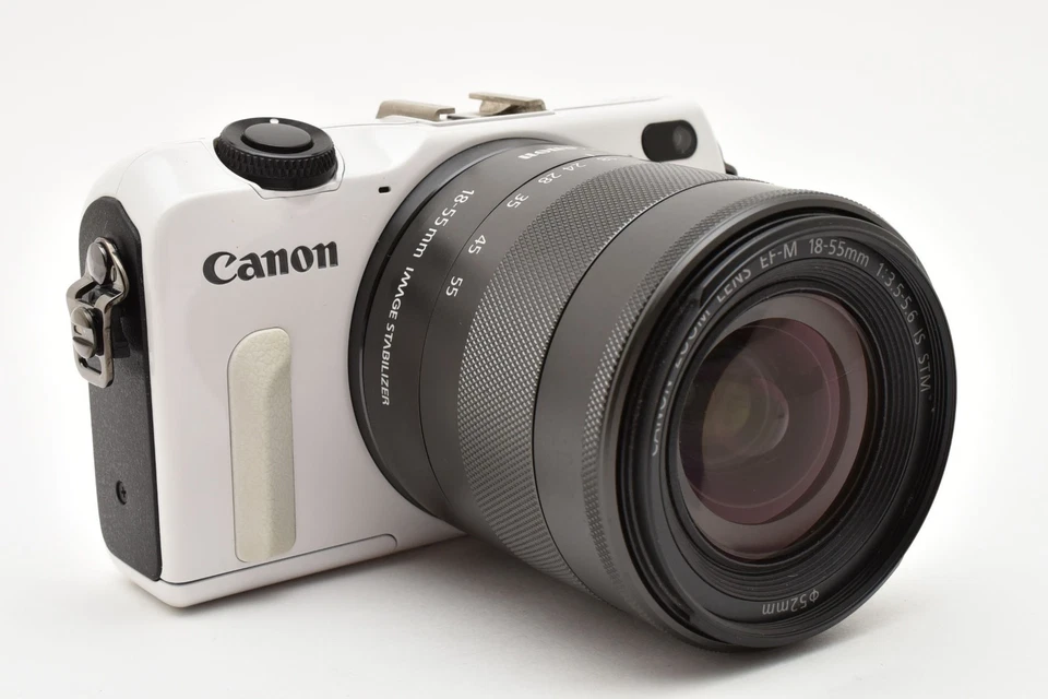 Canon EOS M2 White 18.0MP Mirrorless Digital Camera 18-55mm From JAPAN - Image 4 of 4