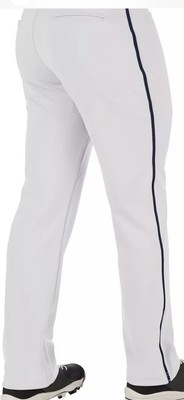 Champro Triple Crown 2.0 Open Bottom Baseball Pants WHITE Adult M Zipper Tested
