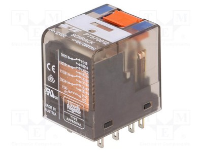 IKontakt max: 6A Relais: elektromagnetisch 4PDT USpule: 12VDC