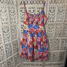 Hearts and Found Handmade Vintage Inspired Multi Color Fit & Flare dress-Size L