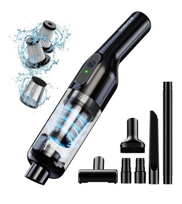 Handheld Vacuum Cordless 16000Pa Powerful Suction Lightweight At 1.3 LBS Black