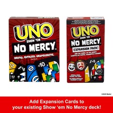 UNO Show  em No Mercy Card Game Expansion Pack for Kid, Adult  Family Nights 