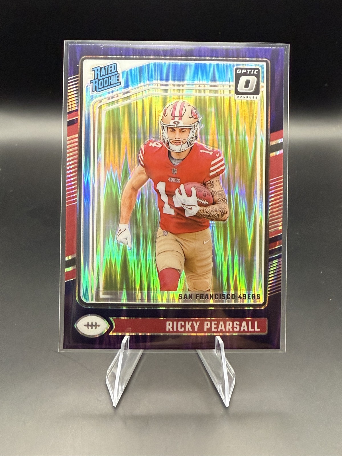 2024 Panini Donruss Optic - Rated Rookie Ricky Pearsall #284 Purple Shock Prizm