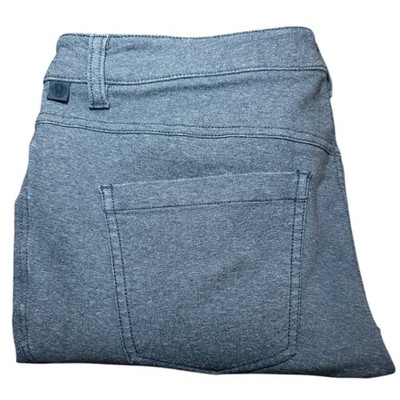 Lululemon ABC Pant Skinny Tech Canvas Mens 32x33 Grayish Blue Heathered Stretch