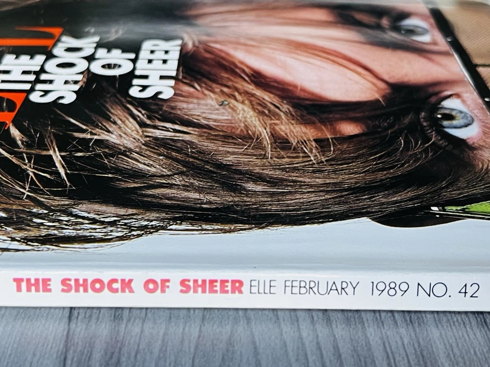 ELLE US February 1989 SOFIA GOTH tatjana Patitz NAOMI Claudia ANGIE EVERHART VGC - Image 4 of 4