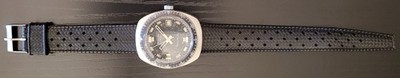 1960s Swiss Nivada Antarctic-Sea 20ATM 21J Auto Diver Watch, Crown/Crystal Issue