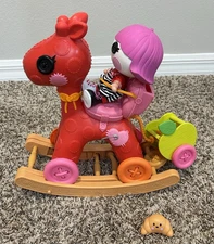 MGA 2012 LALALOOPSY LITTLES TARGET ROCKER 'N' STROLLER WITH SHERRI CHARADES DOLL