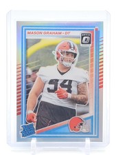 MASON GRAHAM 2025 DONRUSS OPTIC SILVER RATED ROOKIE RC #206 BROWNS Q0063