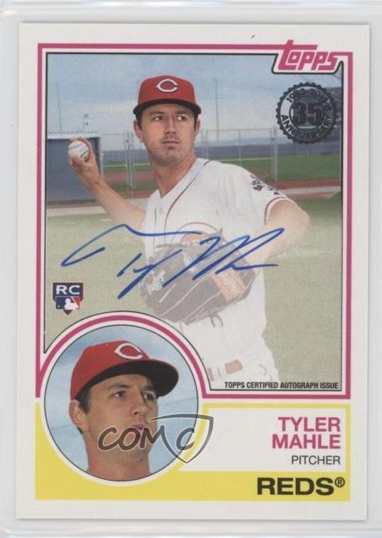 2018 Topps Update 1983 Topps Design Tyler Mahle #83A-TM Rookie Auto RC 2g8