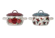 The Pioneer Woman Cheerful Rose Mini Dutch Ovens - Set Of 2