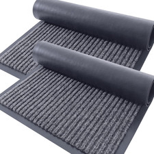 2-Pack Front Door Mats 29.5X17, Waterproof Heavy-Duty Doormats