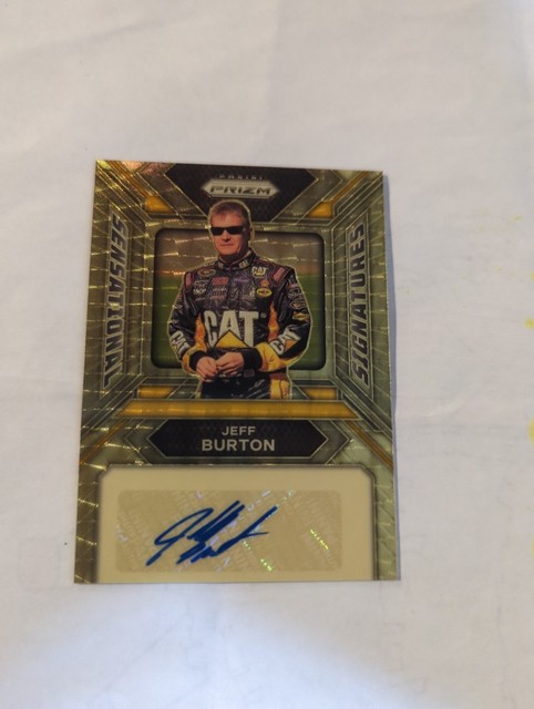 2024 Panini Prizm Gold Vinyl Jeff Burton Auto 1/1